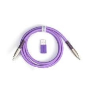 Кабел за клавиатура Keychron Double-Sleeved Geek USB-C - USB-C, Purple